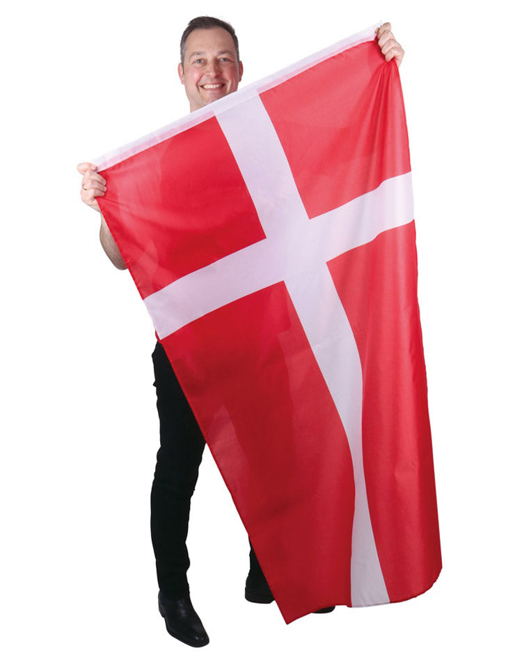 Dannebrog flag til ophæng 90x150 cm polyester