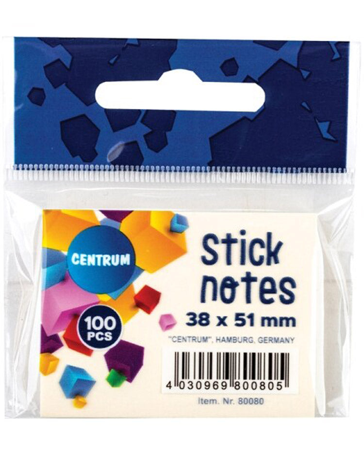 StickNotes 38x51mm 100 ark pastelgul