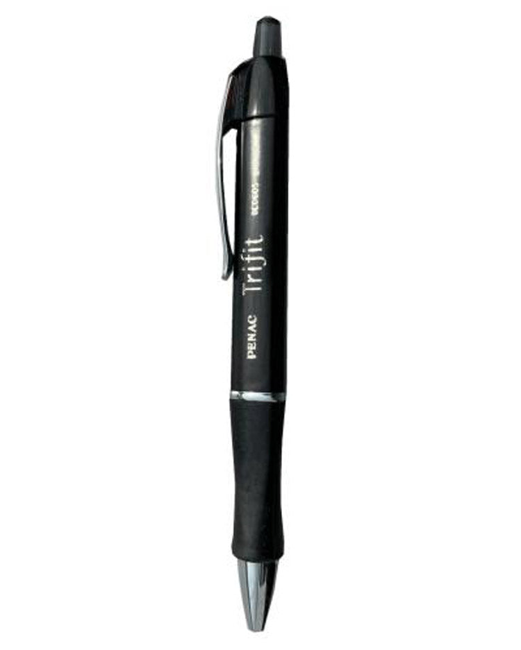 Black PENAC ballpoint pen TRIFIT (writes blue)