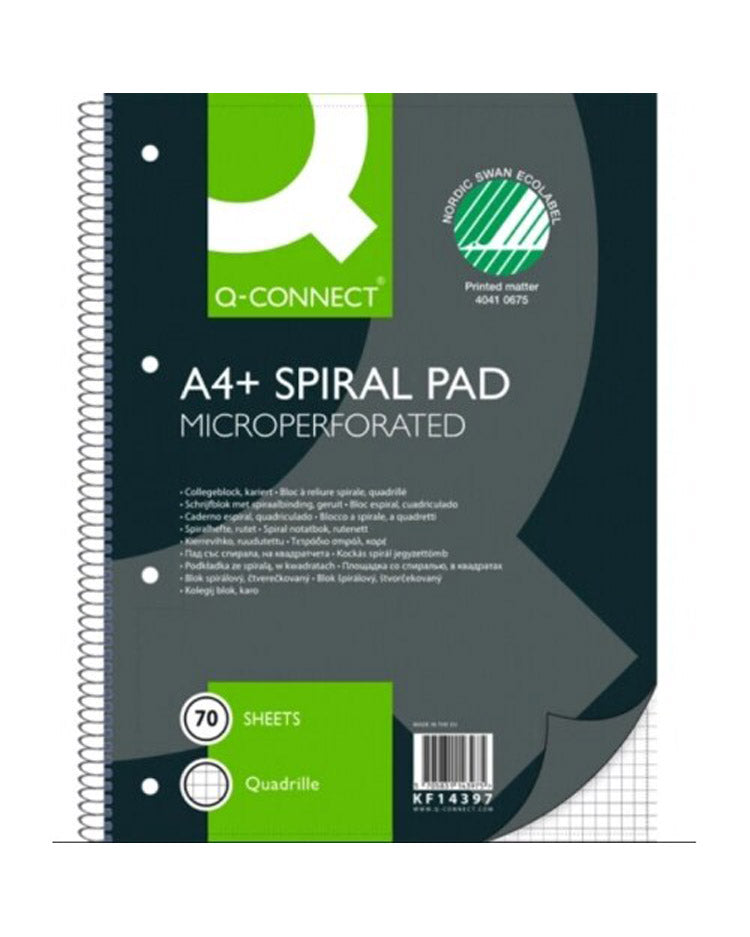 Kollegieblok A4 kvadreret 70 blade