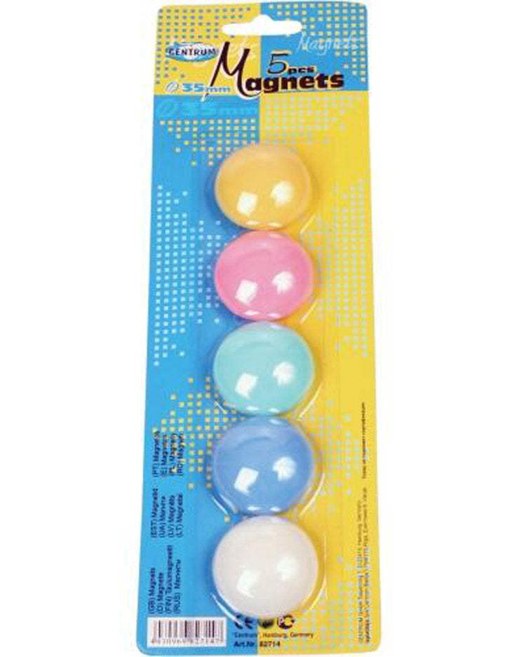 Magneter 35 mm ass farver 5 stk