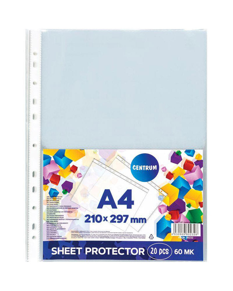 Plastlommer A4 60 micron 20stk