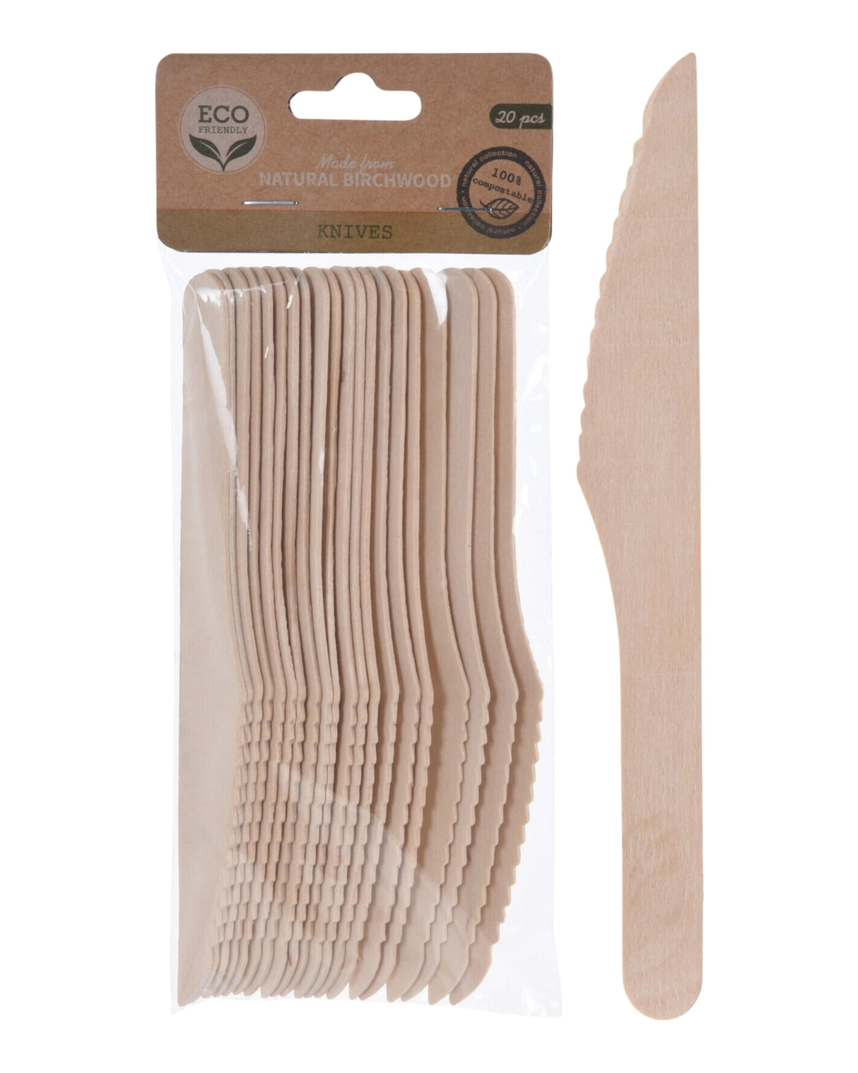 Kniv i træ 20stk
