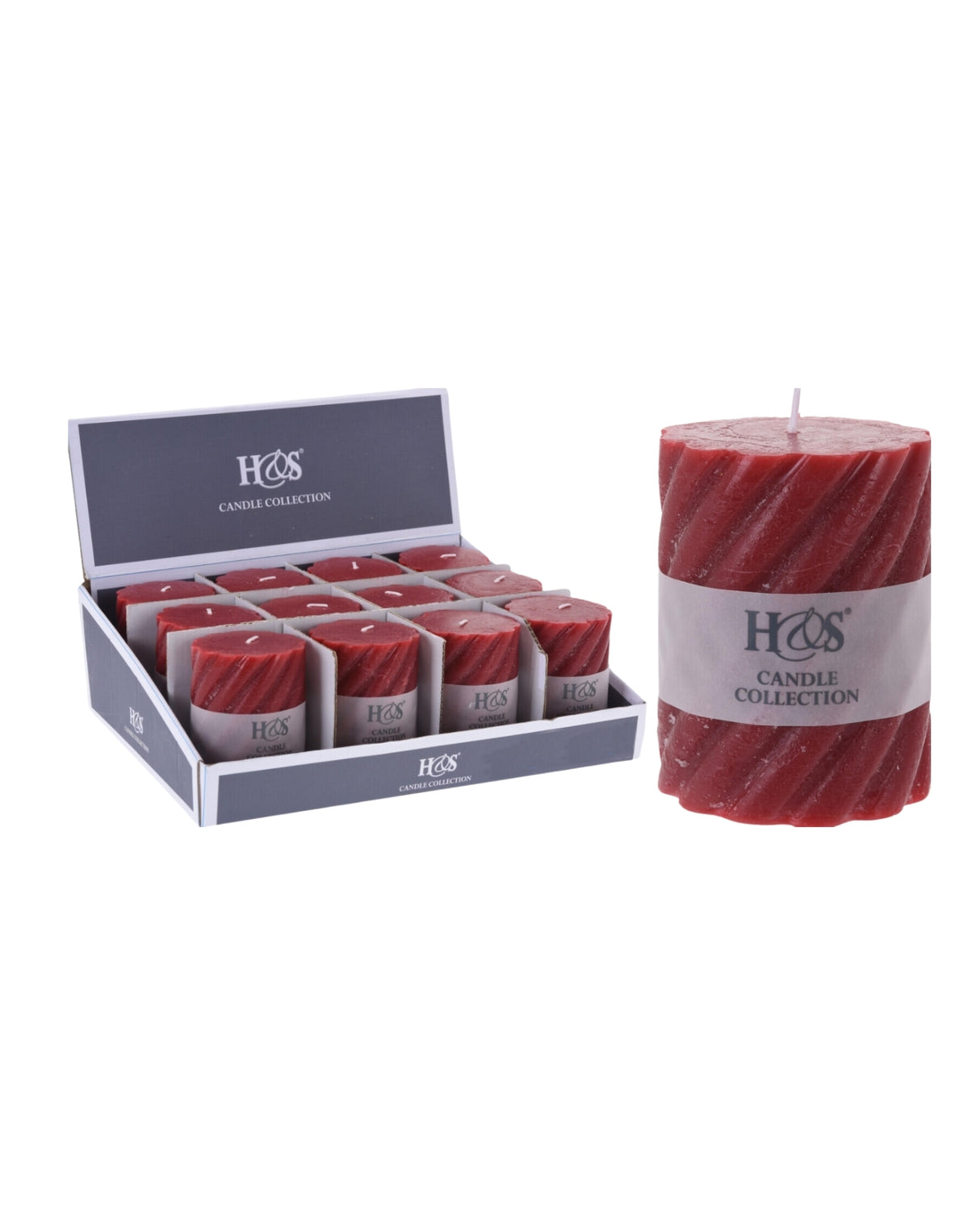 Bloklys snoet 68x90mm - Twist - Rød