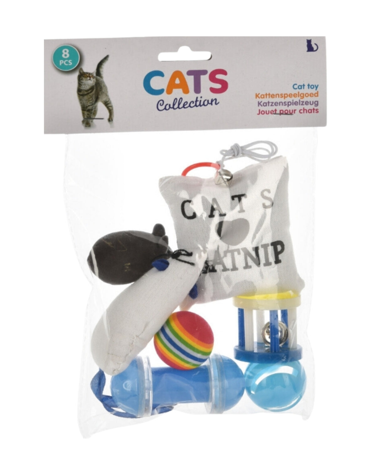 Katte legetøj 8 dele