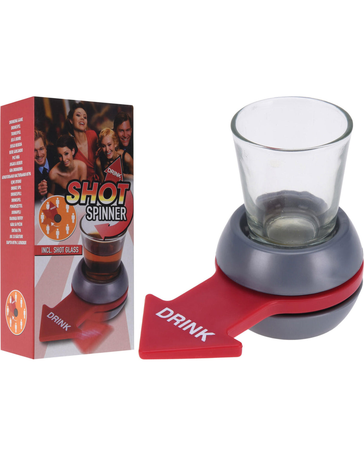 Drikkespil spinner shot