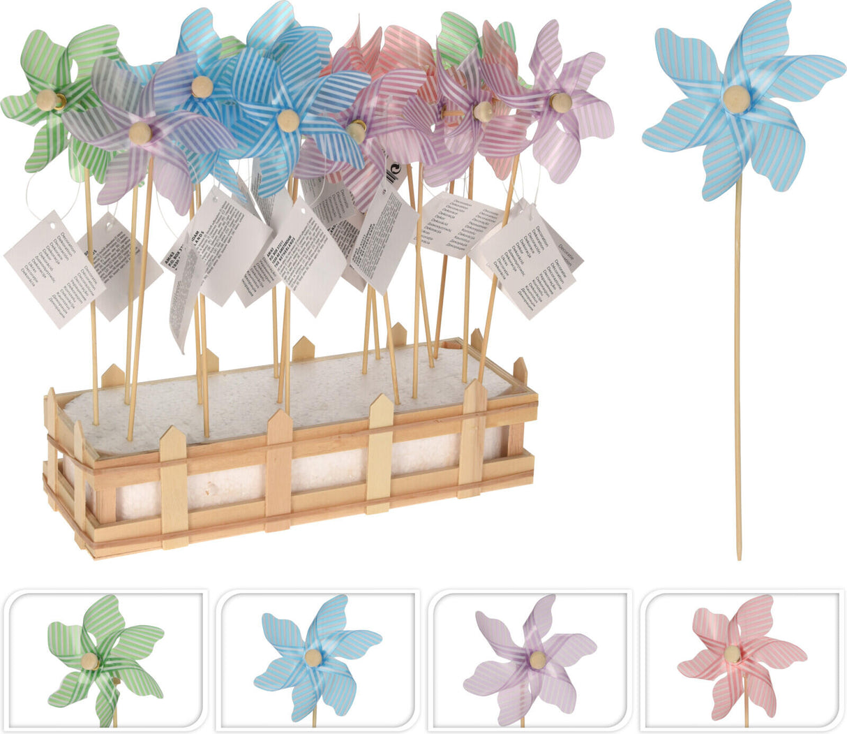 Vindmølle 85x240mm - transparent 1 stk