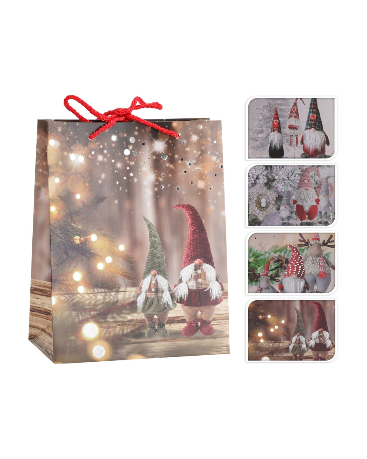 Gavepose med julemotiv 1 stk, 4 design