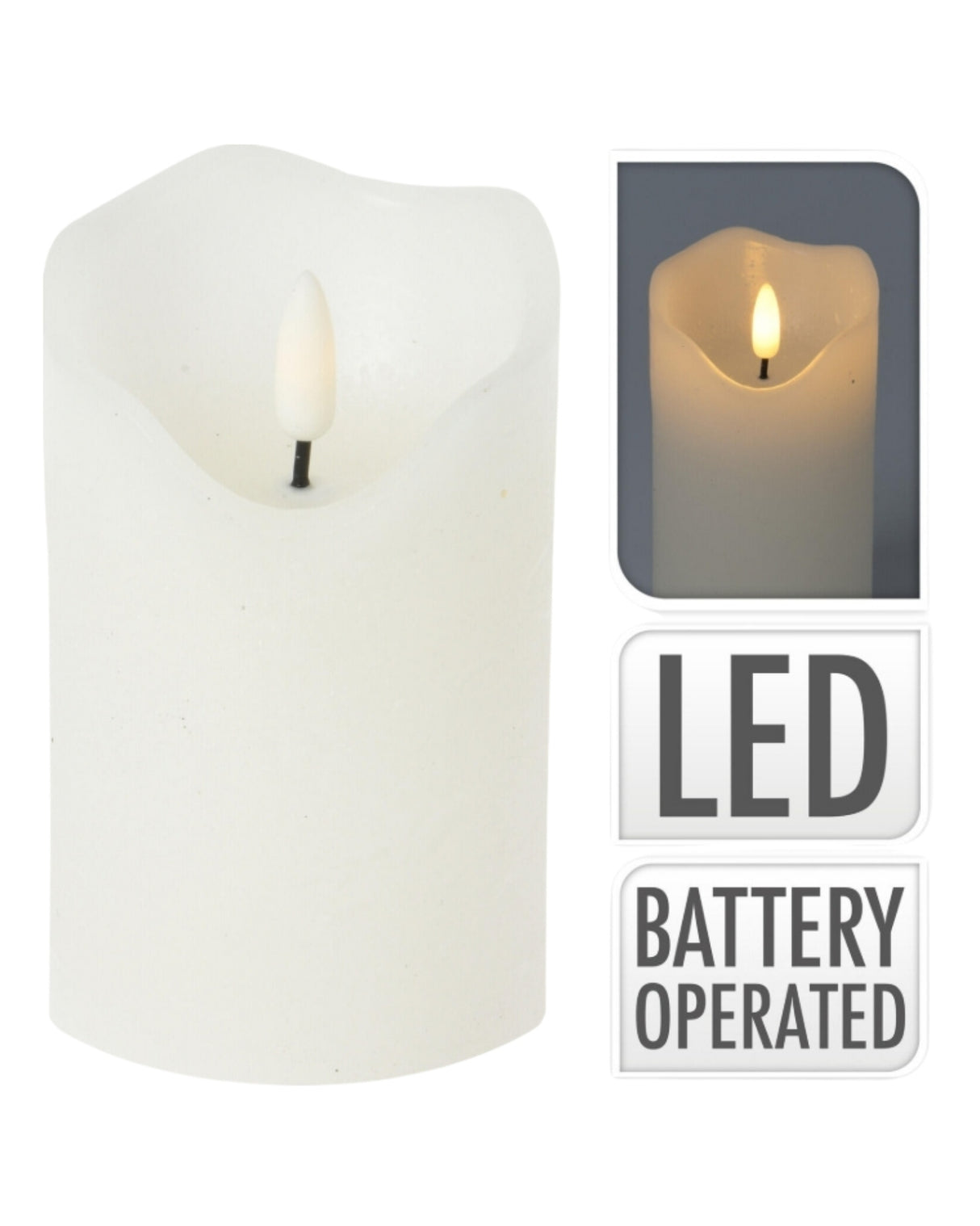 Lys LED 70x100mm Hvid