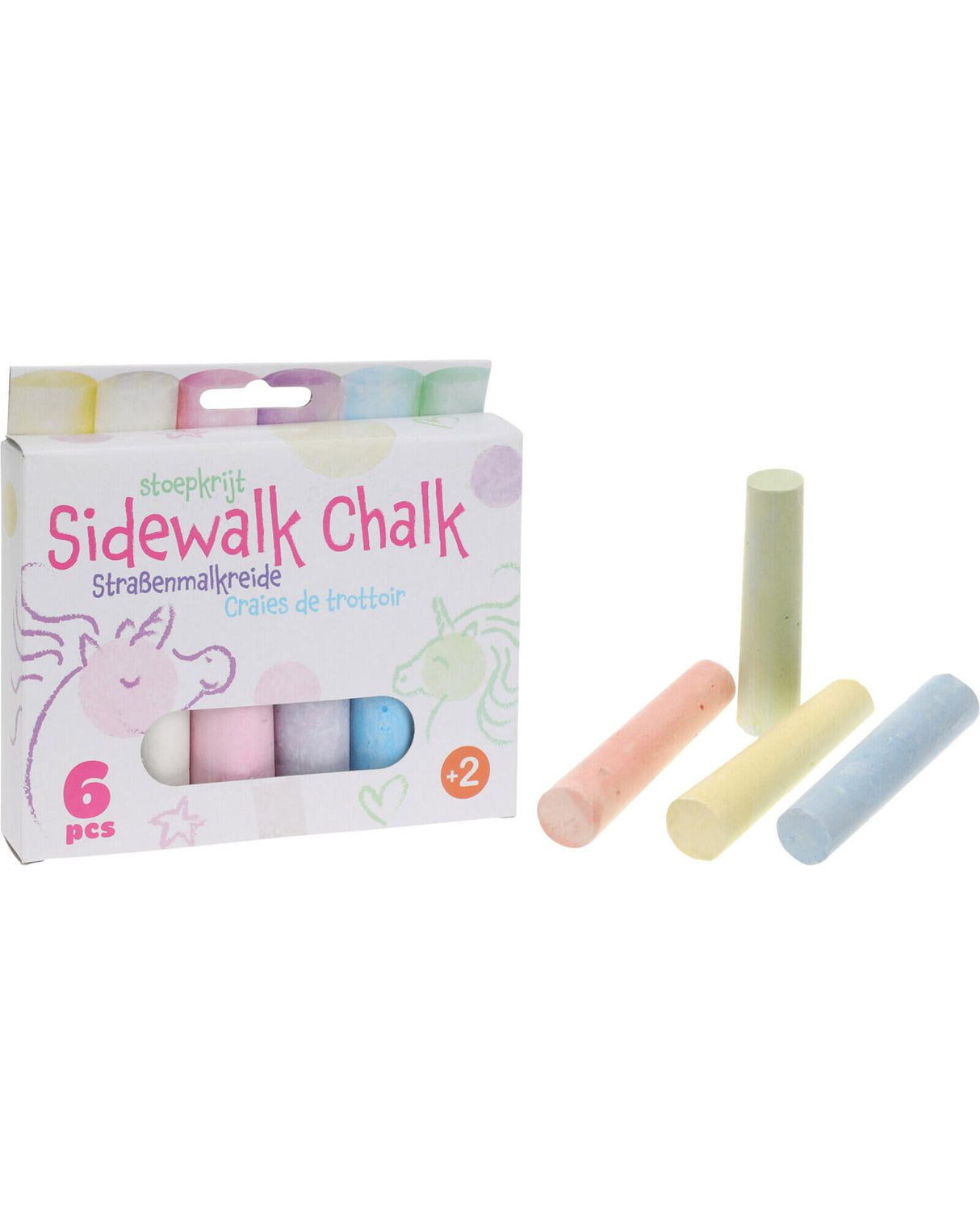 Gade kridt 6 stk