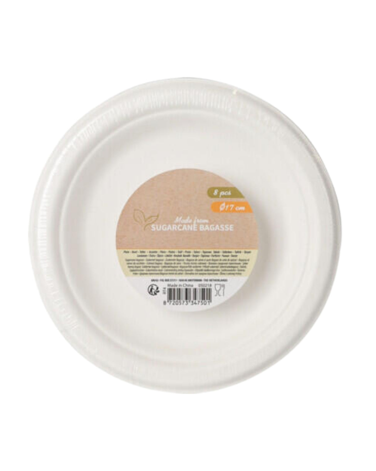 Engangs tallerkner 8 stk - 17cm