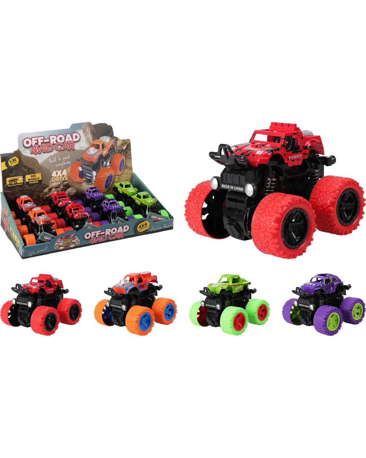 Bil 9cm med friktion 1 stk