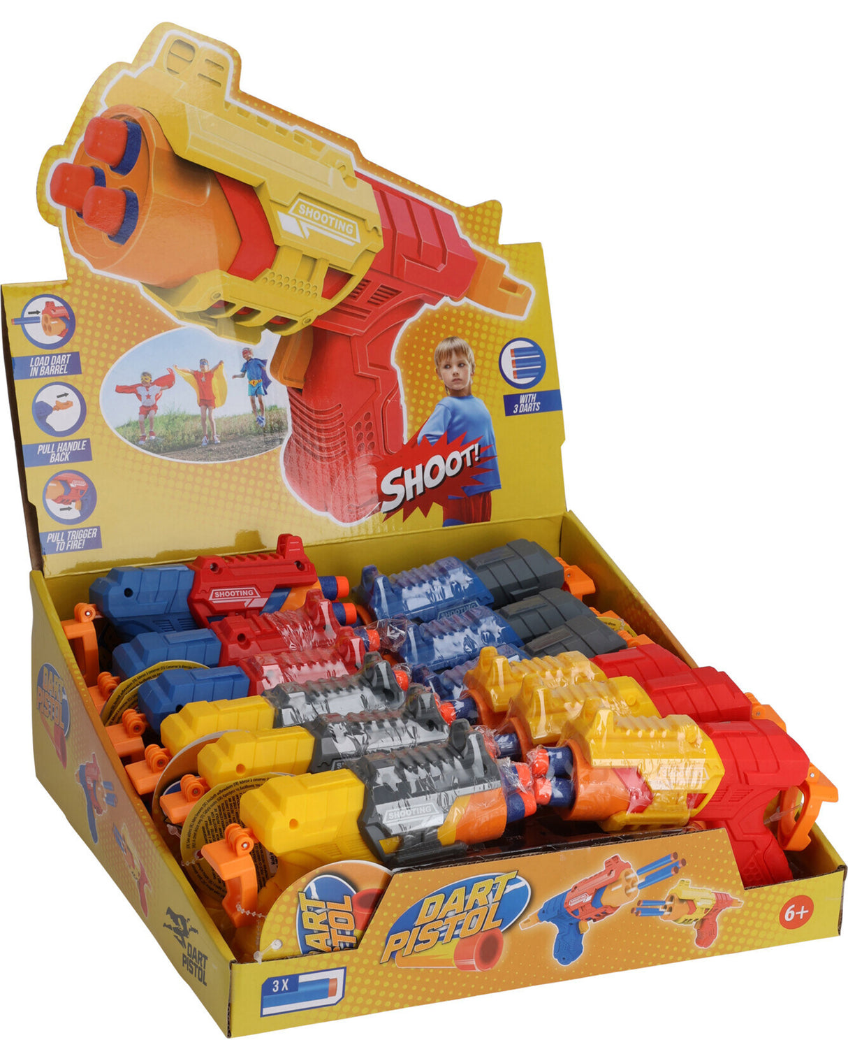 Pistol med skumpile 14,50 cm 1 stk