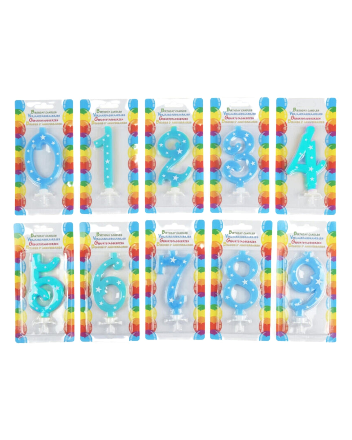 Fødselsdagslys med numre