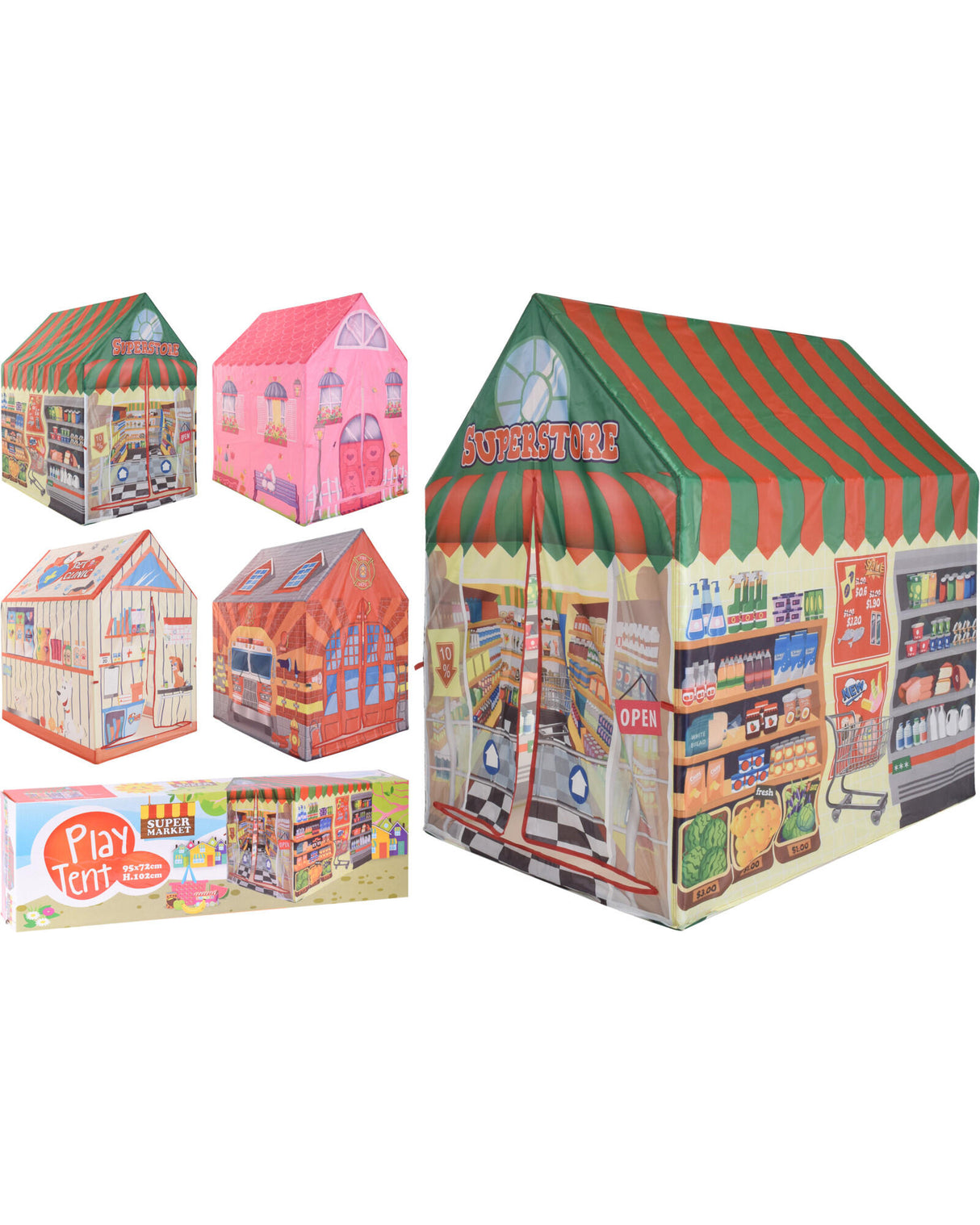 Play tent - 4 different ones