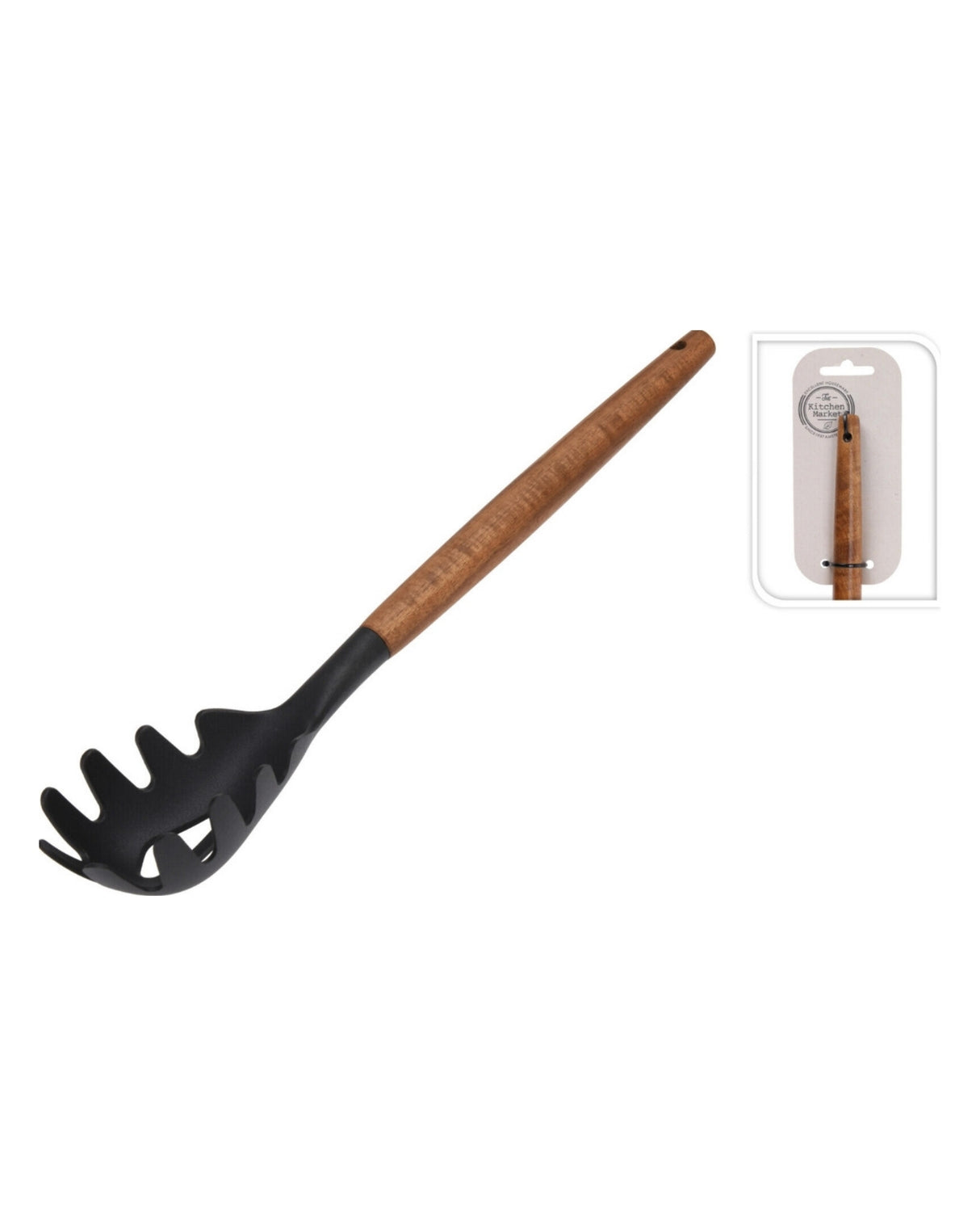 Spaghetti ske med håndtag af Acacia