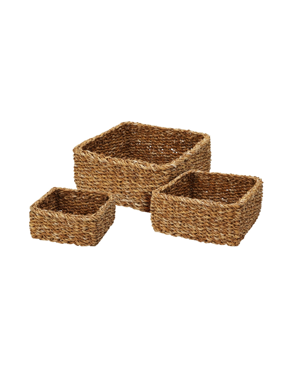 Kurv - firkantet ø 22 x h 10 cm. 1 stk. mellem