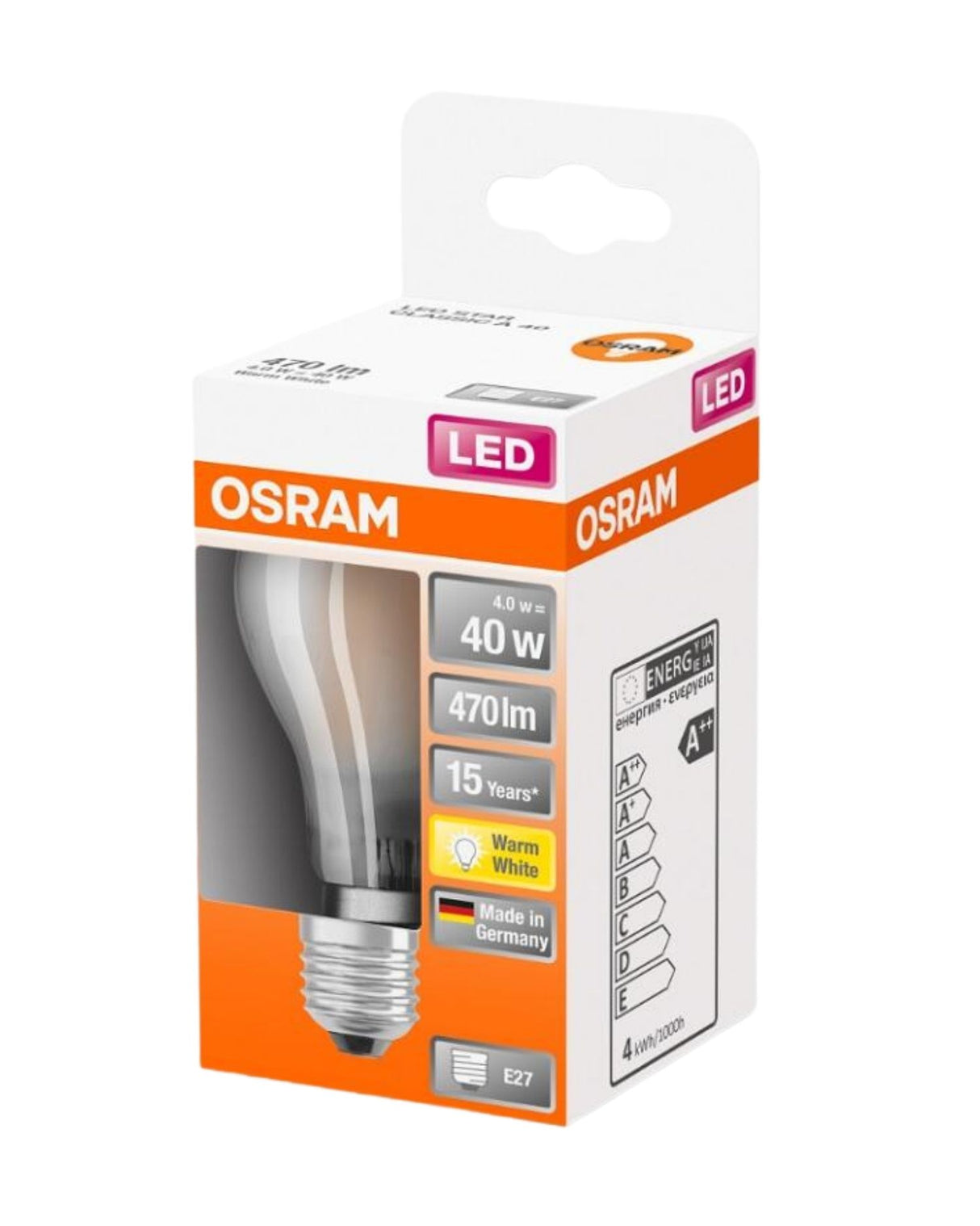 OSRAM LED Standard A 40 E27 4W