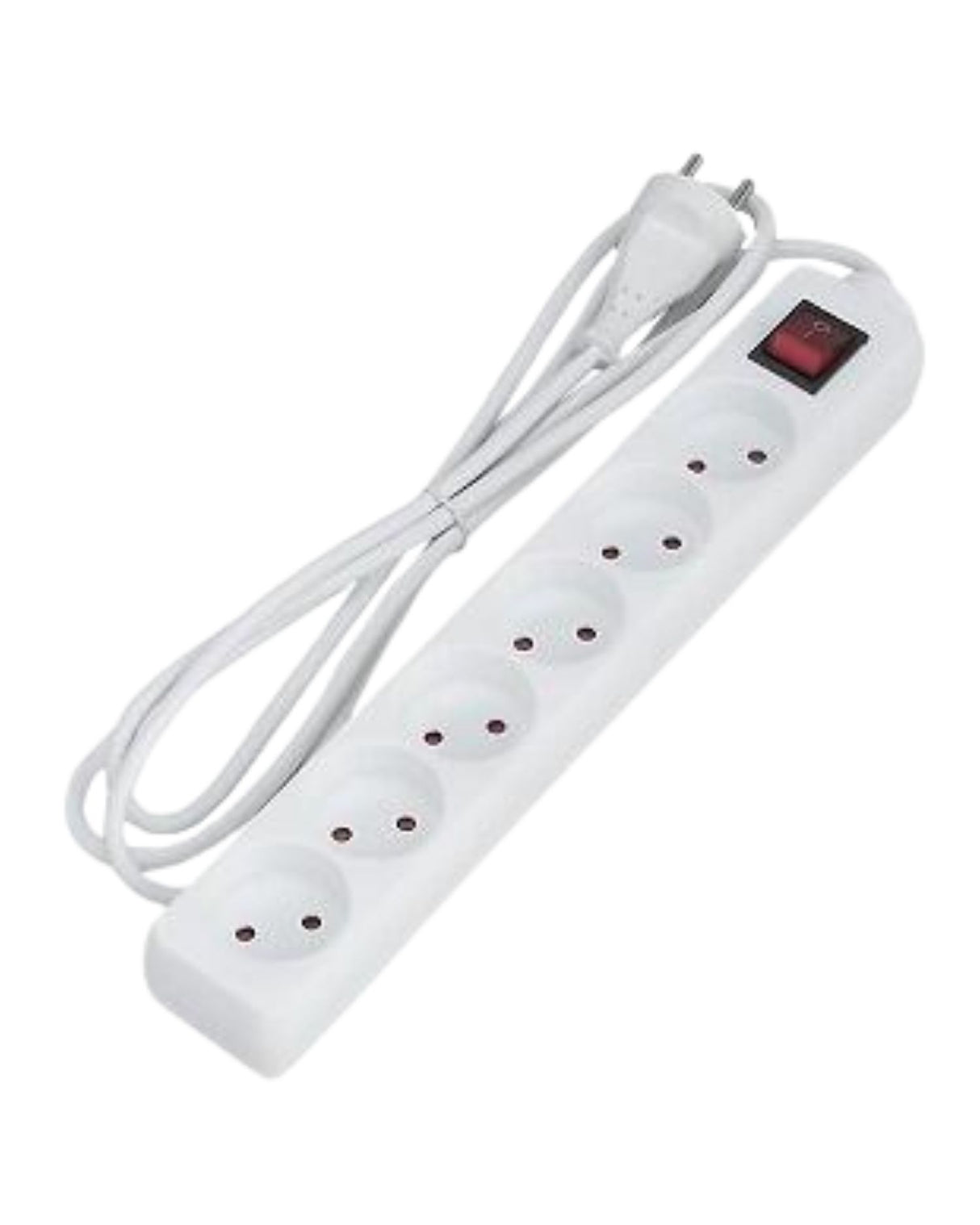 6-Stikdåse med afbryder 1,5 meter