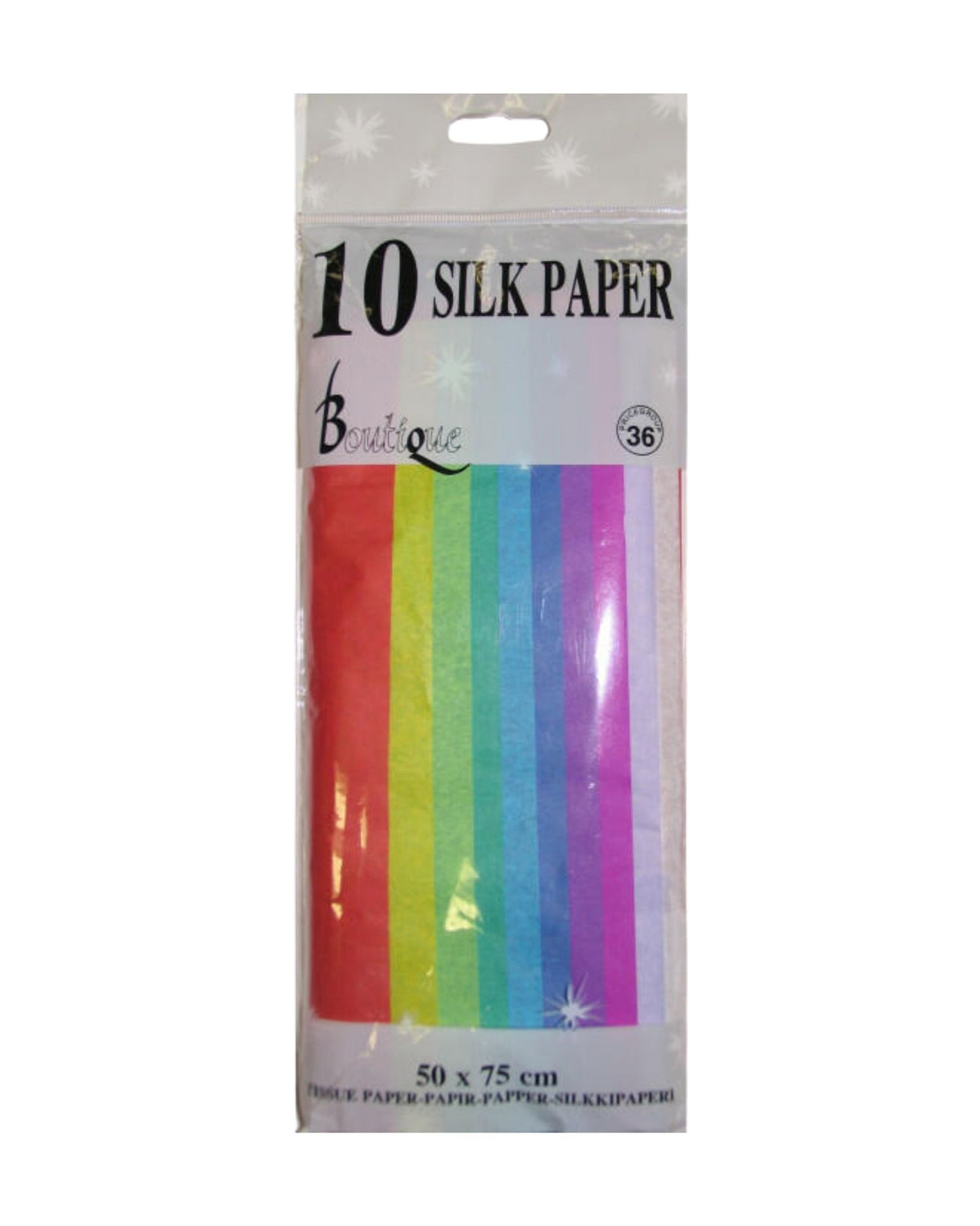 Silkepapir 6 farver