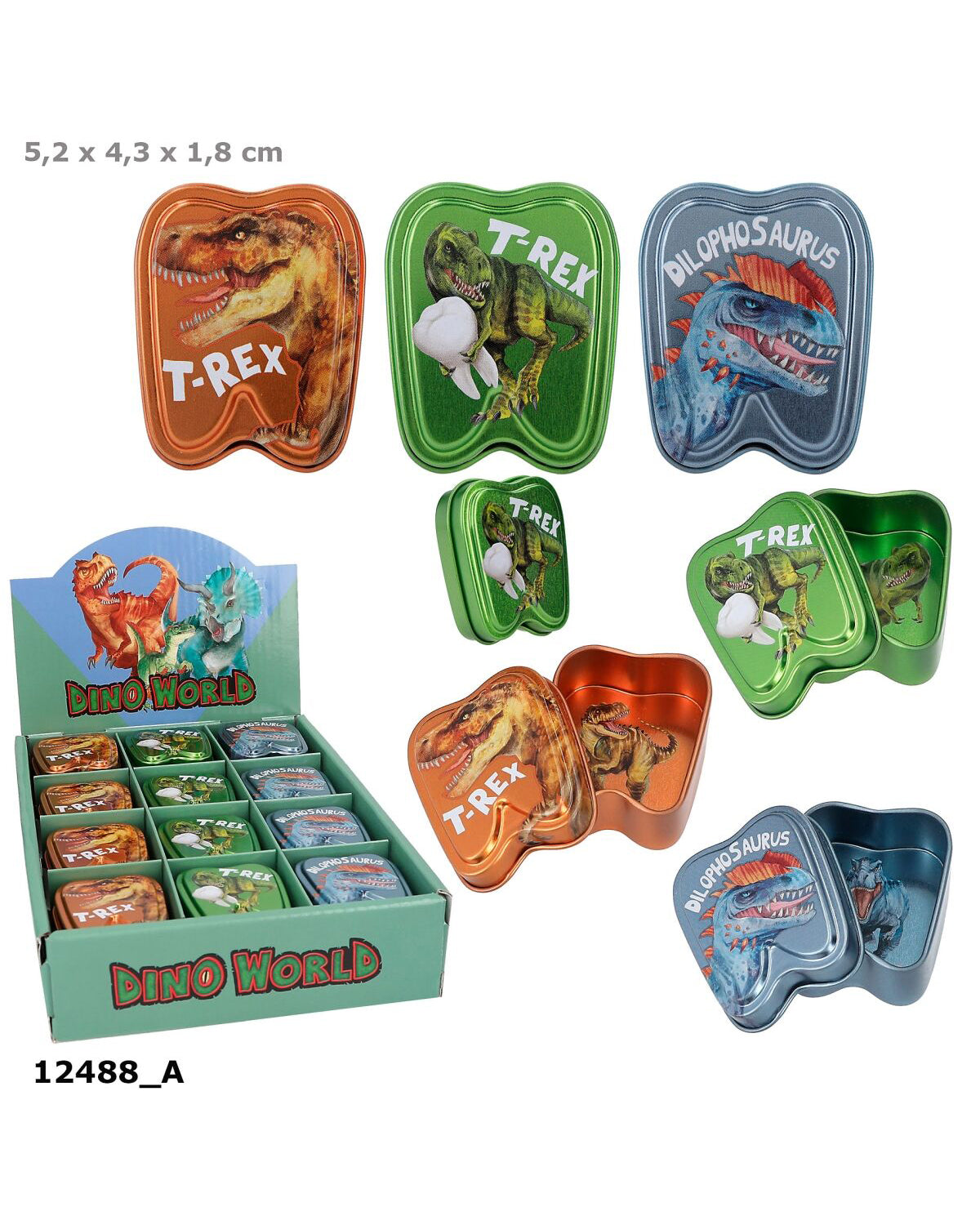 Dino World Mælketandsæske 1stk