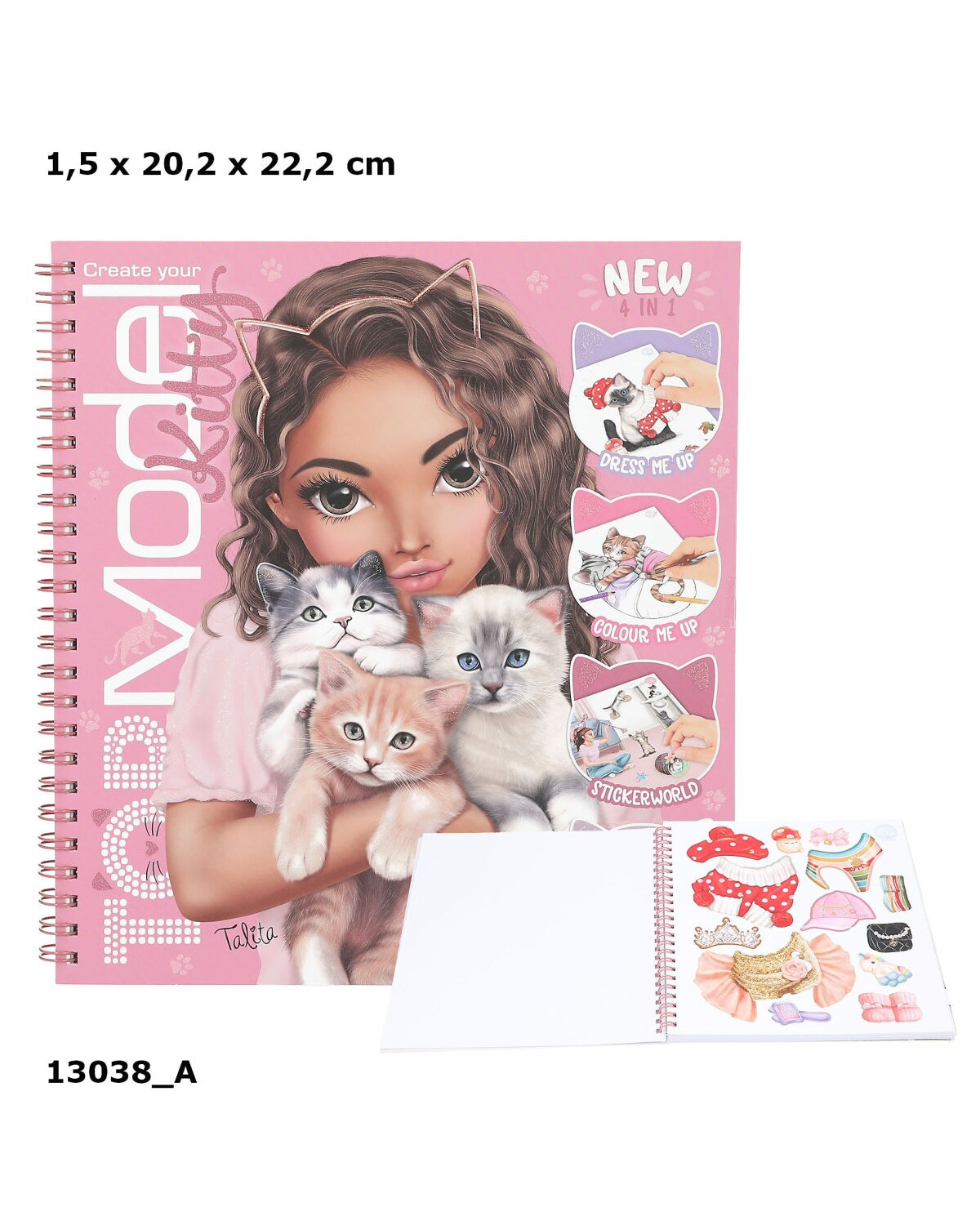 TOPModel Kitty Aktivitets- og malebog