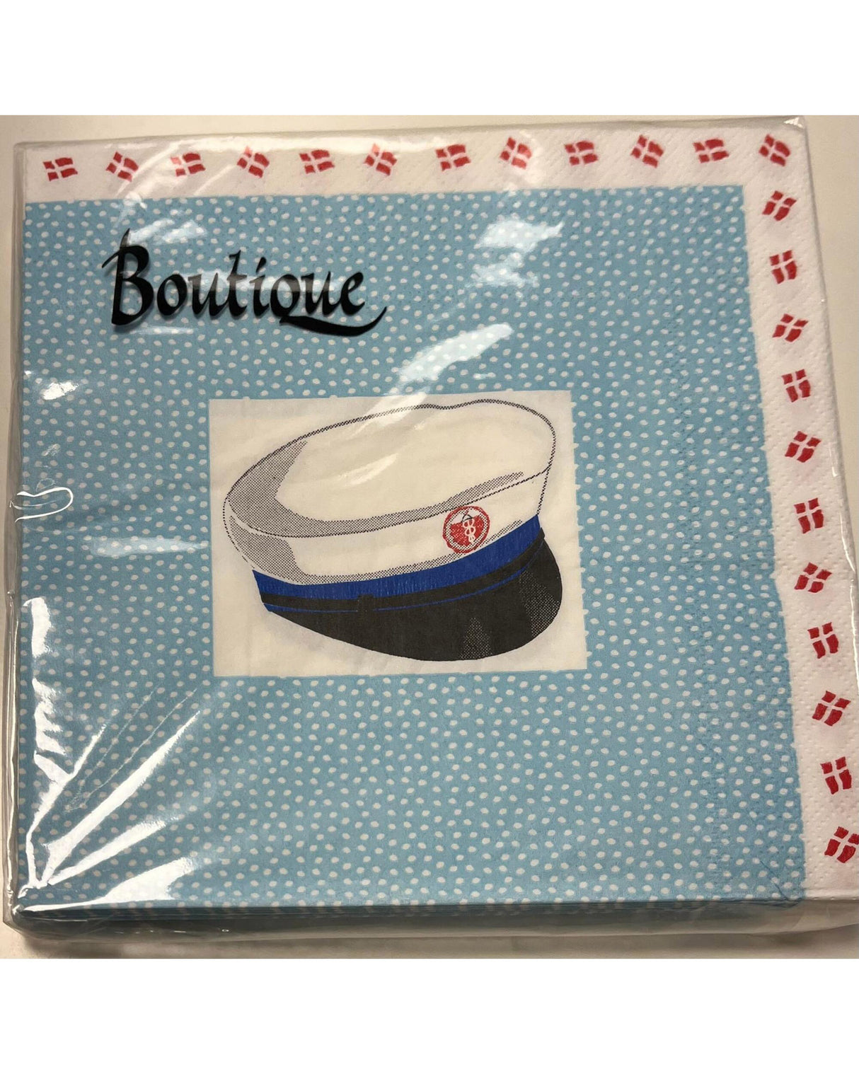 Servietter Blå hue i ramme 20 stk