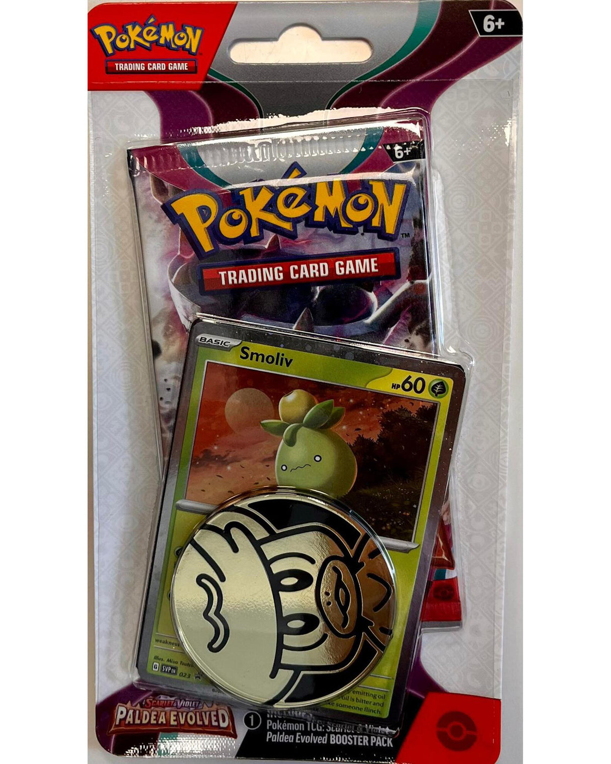 Pokemon pakke med kort og mønt