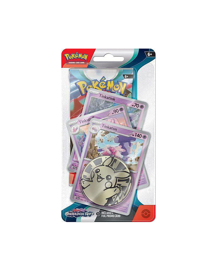 Pokemon Pakke med 1 booster pakke, 3 kort og mønt