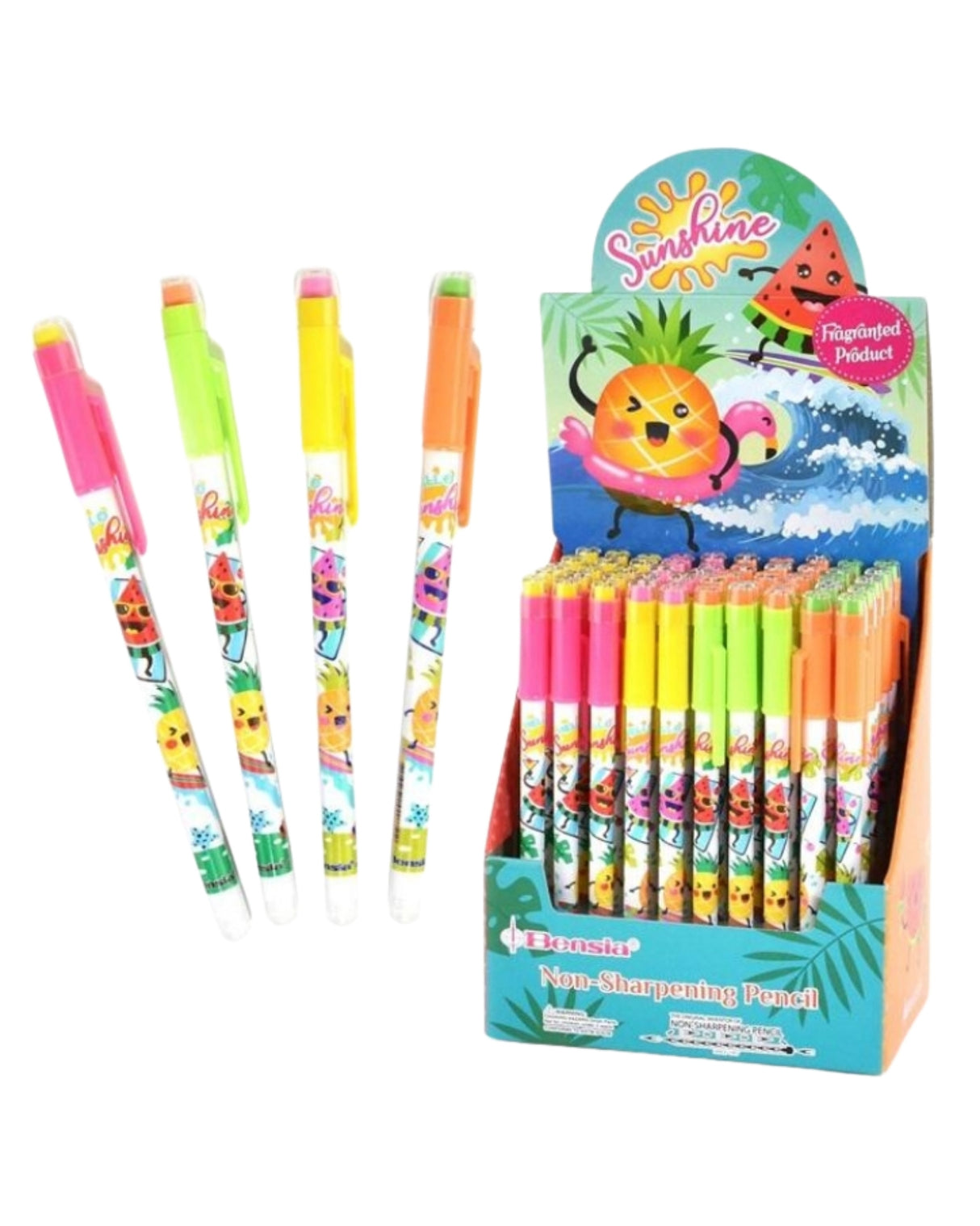 Blyant "stifter" med viskelæder 15cm