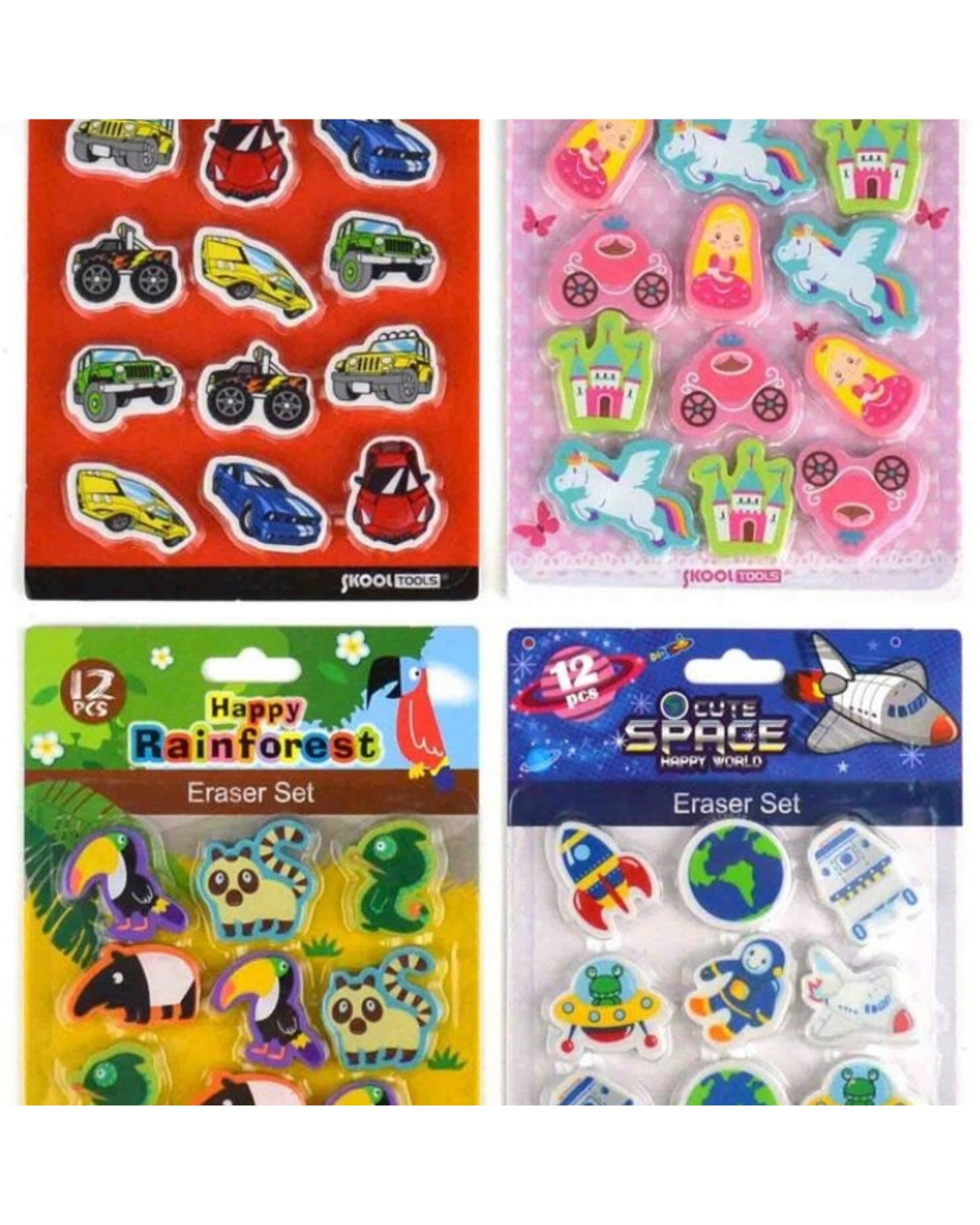 Viskelæder 12 stk 4cm