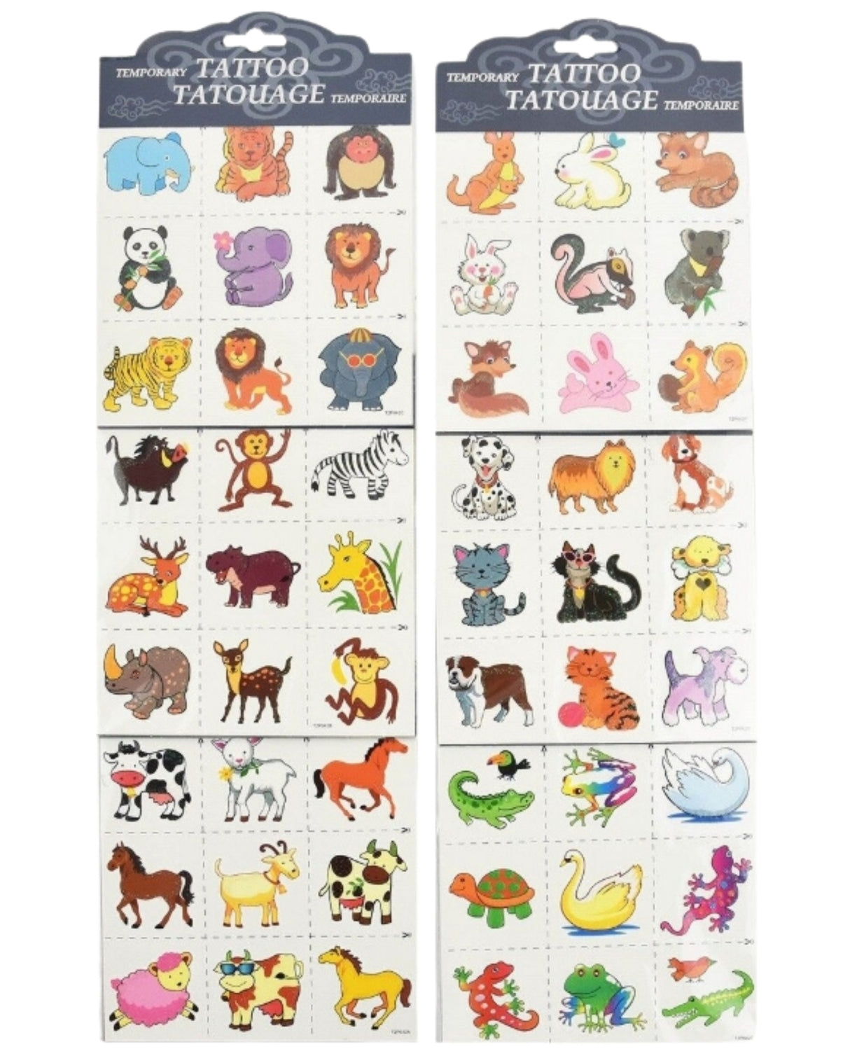 Tattoo Animals 6ass 20cm 32471
