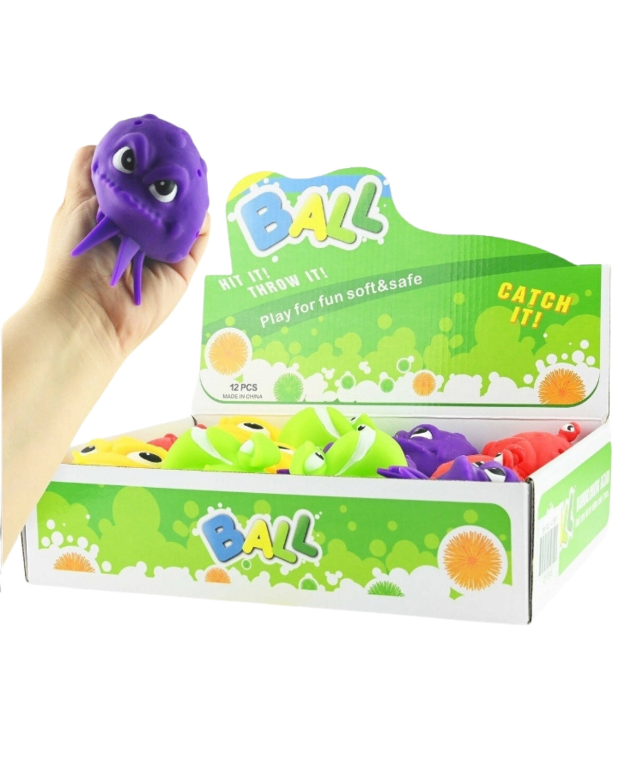 Splash ball dyr 9 cm 1 stk