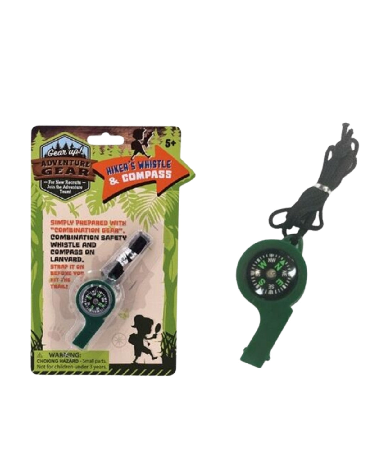 Fløjte 6cm med snor og kompas, RobeToy