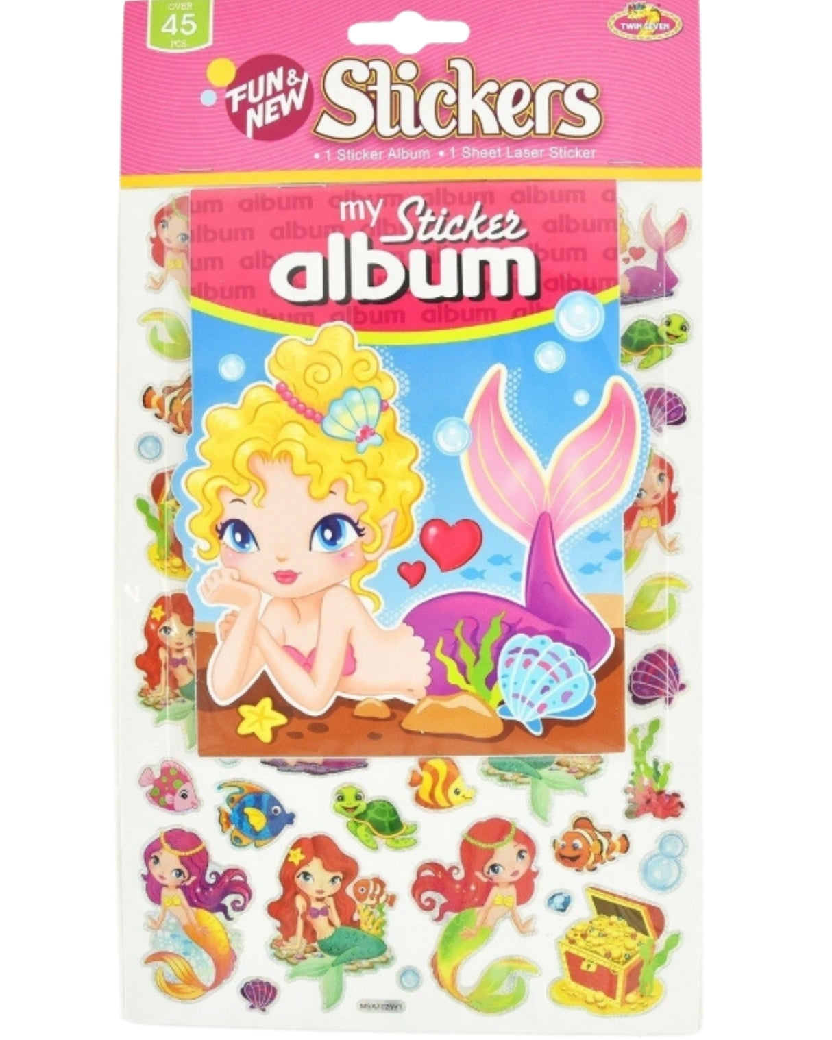 Stickers with album Mermaid 28 cm