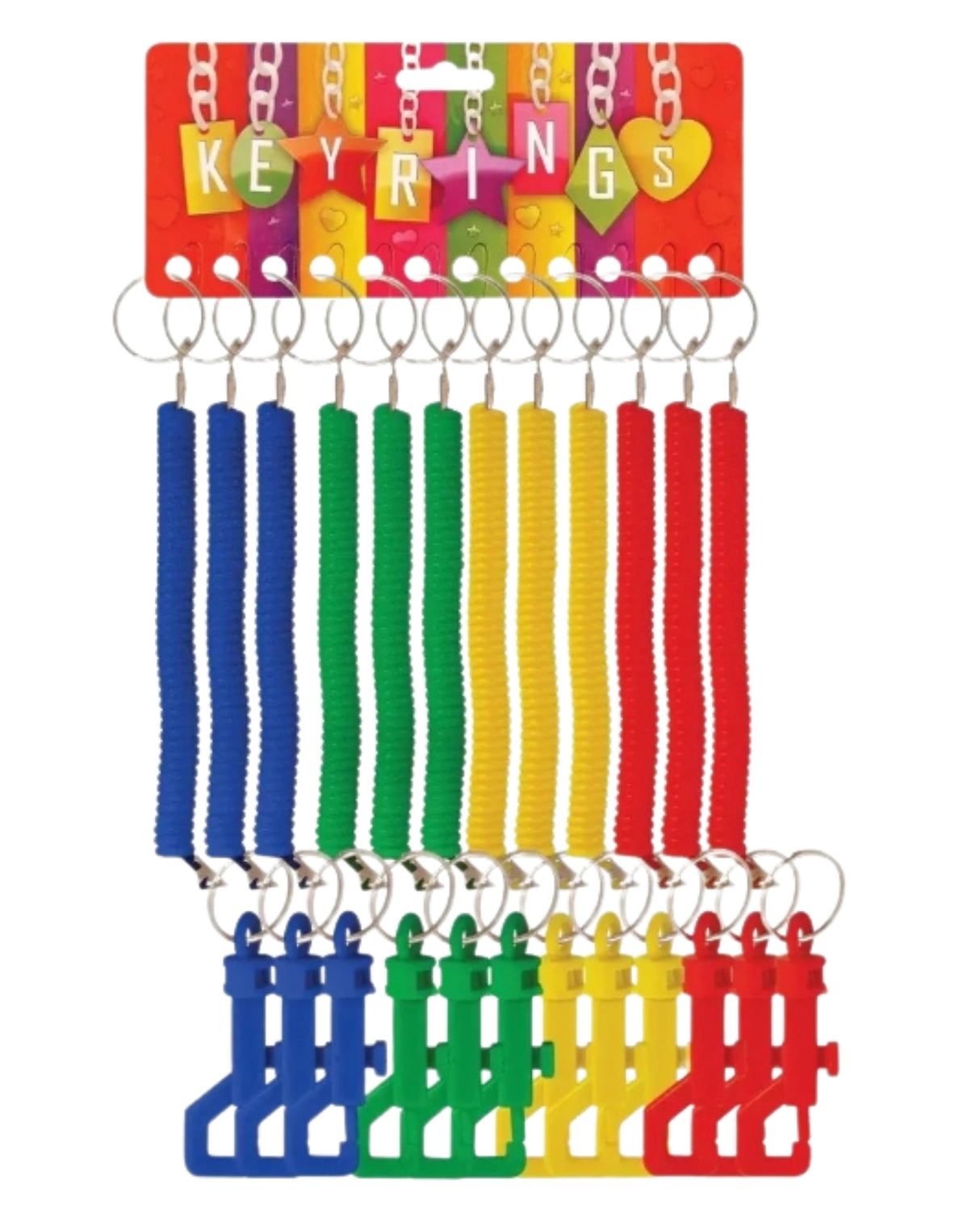 Keychain with plastic spiral 12cm 1 pc.