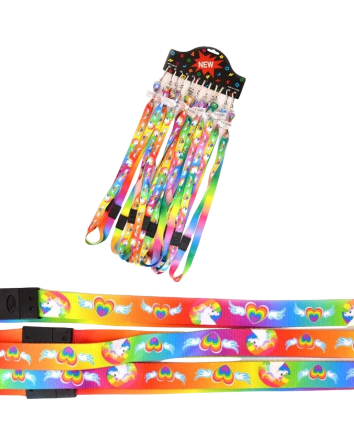 Nøglesnor Unicorn rainbow