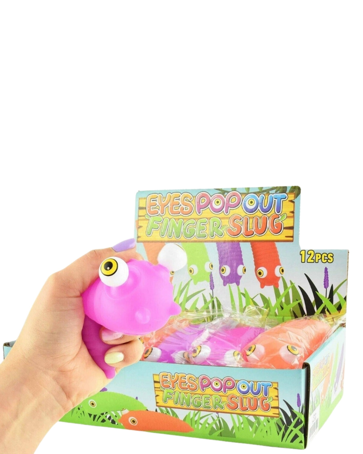 Caterpillar with popping eyes 15 cm 1 pc.