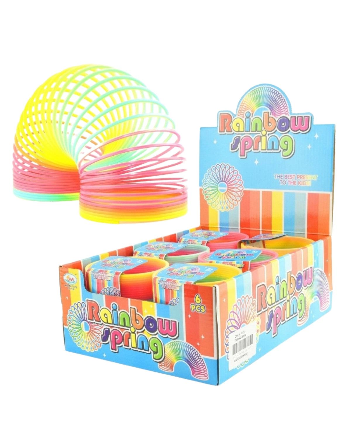 Fjeder rainbow - 10cm