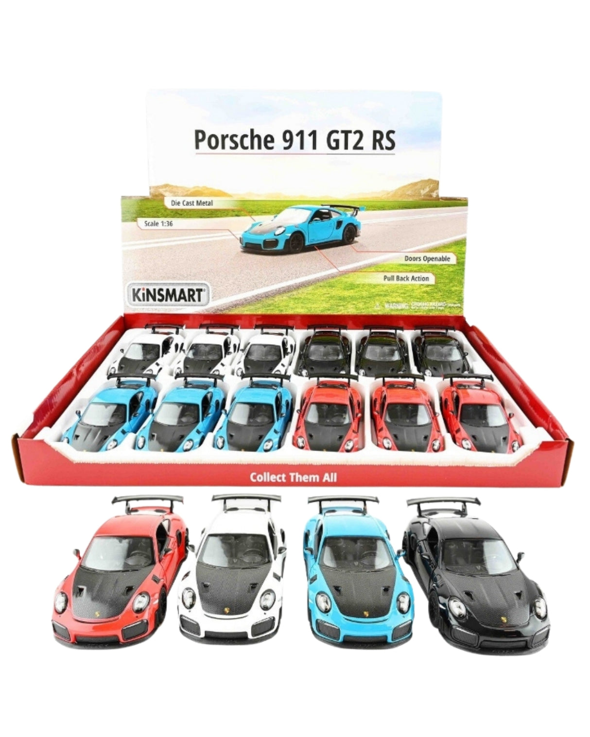 Porsche 911 GT2 RS 13cm 1:36 1 stk