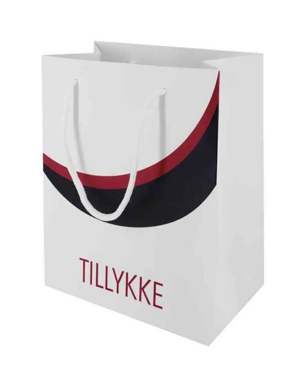 Gavepose med rød Studenter hue 2 stk. - 22,5x18x10,5cm