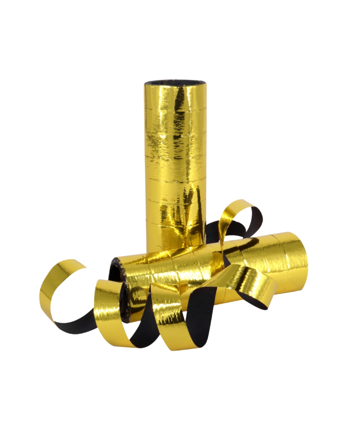 SERPENTINER - GULD, SORT - 1,4 CM X 3 M - PAPIR - 2 STK.