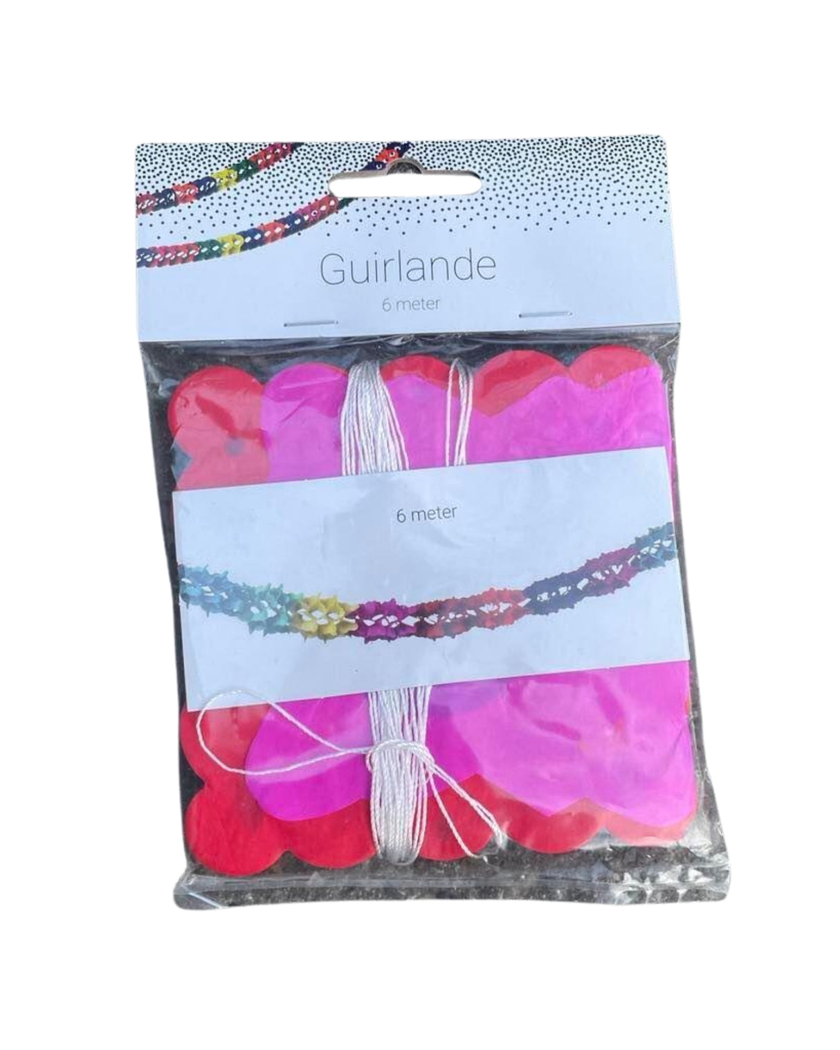 Guirlander papir firkant 6 meter