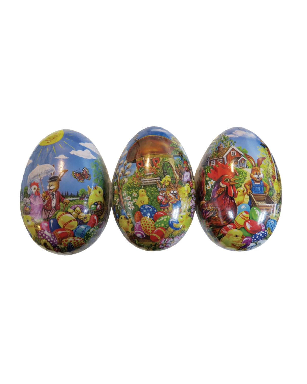 Påskeæg i pap 9cm 1stk