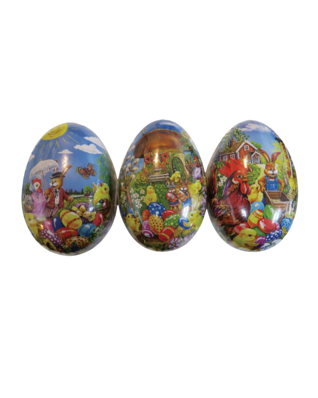 Påskeæg i pap 12cm 1stk