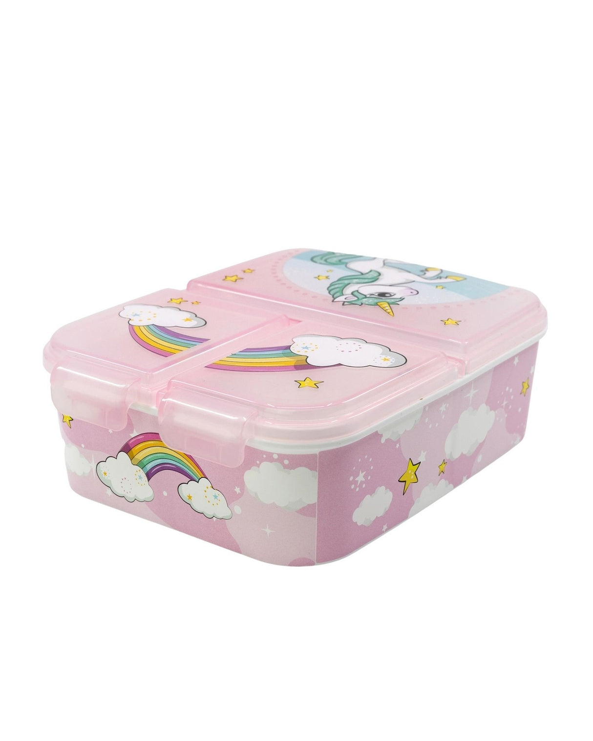 Large unicorn lunch box with compartments
