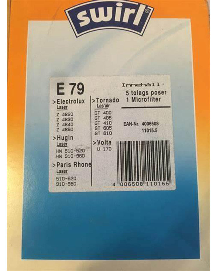 Støvsugerposer SWIRL E79