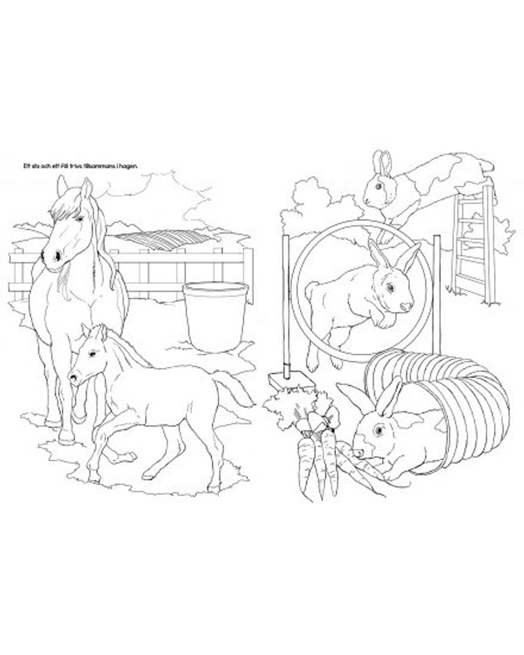 TACTIC Cute Farm Animals Coloring Book