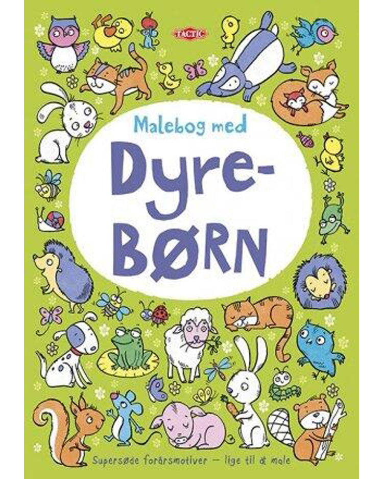 Coloring book with baby animals
