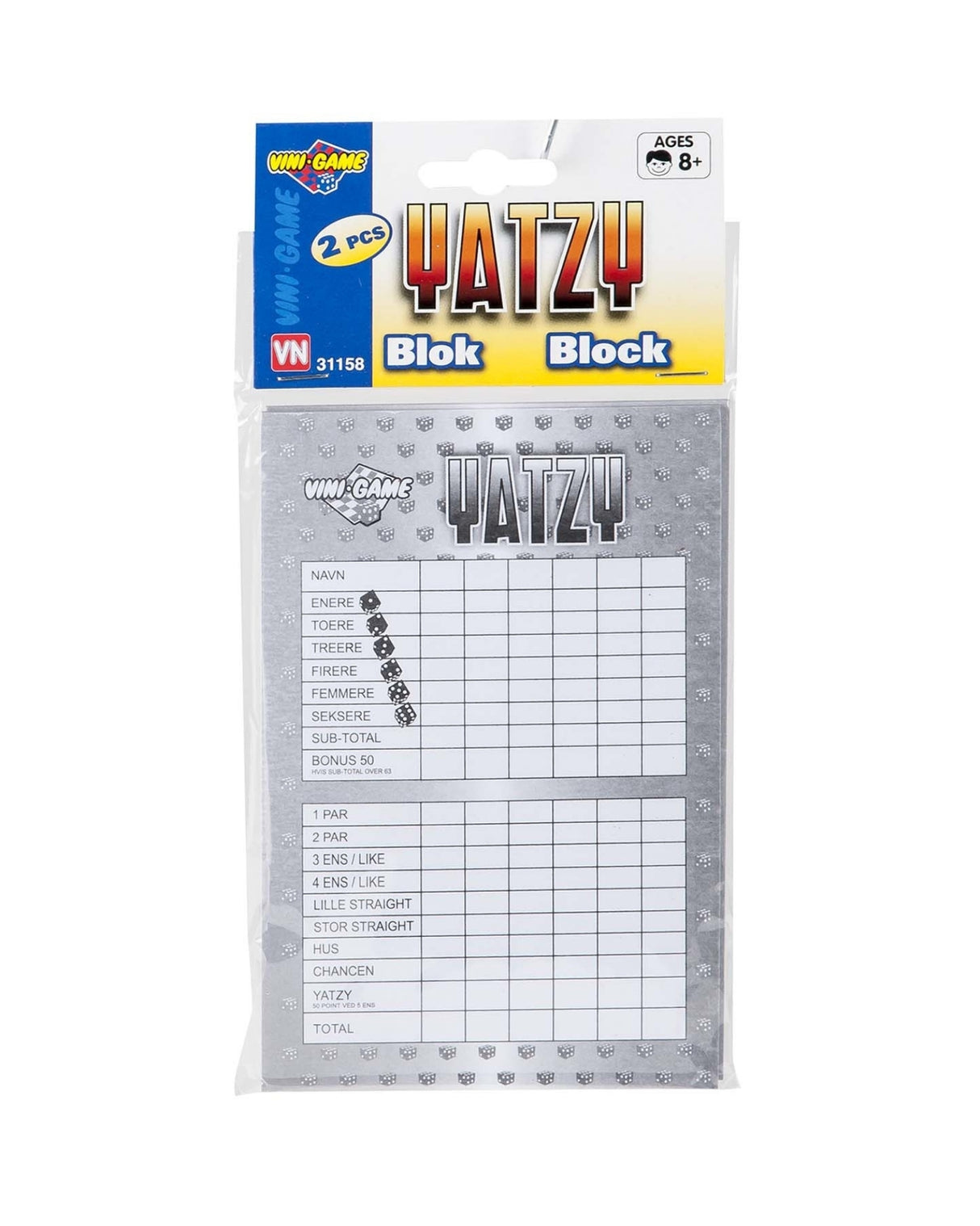 Yatzy blok 2 stk A6